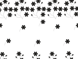 set of floral elements for design