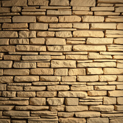 Obraz premium Stacked stone wall texture backround