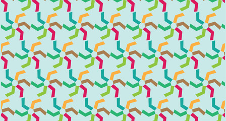 seamless pattern with ribbons