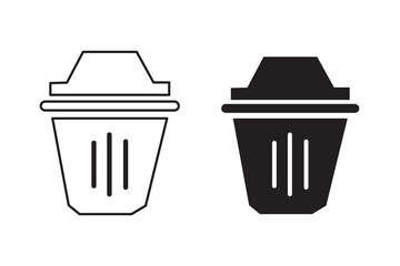 Bin icon set