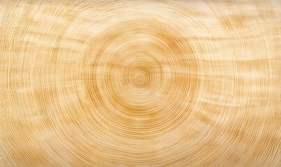 Close-up of concentric wood grain circles, light beige tones.