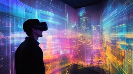 Immersive Virtual Reality Experience: Exploring a Futuristic Cityscape