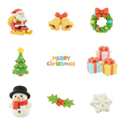 Pastel Wool Felt Christmas Icons 1 