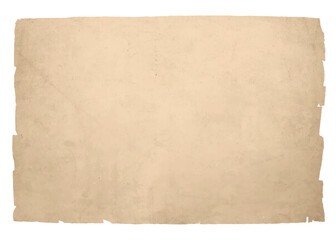 Aged paper background texture with torn ripped edges. Old vintage faded paper or parchment 