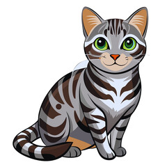 Different Types of Cat PNGs - Transparent Background Cat Illustrations