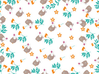 seamless pattern with easter eggs