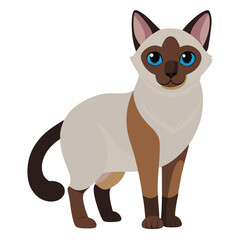 Fototapeta premium Different Types of Cat PNGs - Transparent Background Cat Illustrations