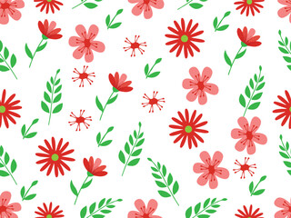 seamless pattern with flowers