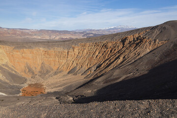 Ubehebe Crater Rim Trail at Death Valley National Park, California