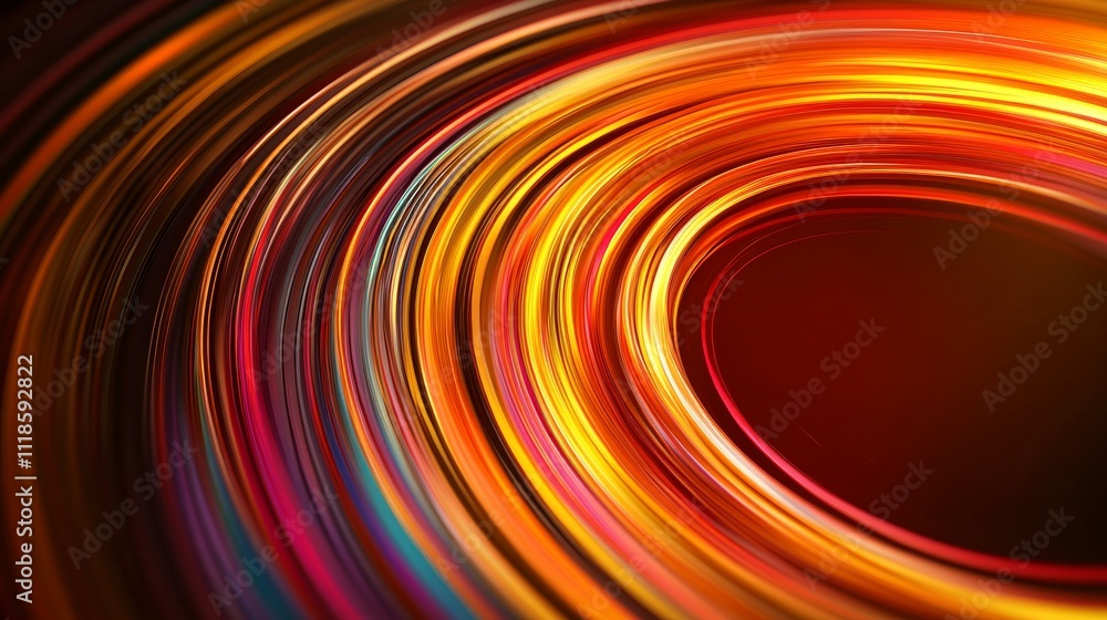 Poster a vibrant swirl of colors creates a mesmerizing abstract pattern, showcasing a blend of warm hues an