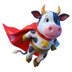 Funny Cows PNG - Cute and Humorous Cartoon Cow Designs with Transparent Background