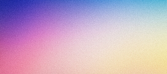 Grainy gradient background, purple blue pink yellow noise texture vibrant banner, abstract poster header cover backdrop design