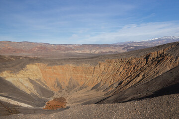 Ubehebe Crater Rim Trail at Death Valley National Park, California