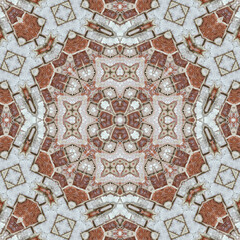 Seamless abstract symmetrical wonderful pattern. Kaleidoscope pattern texture
