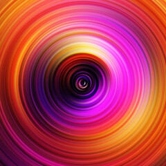 Obraz premium Colorful radial motion effect. Abstract rounded background. Color curves and sphere. Multi color gradient rings and circles wallpaper. Colored texture backdrop and banner.