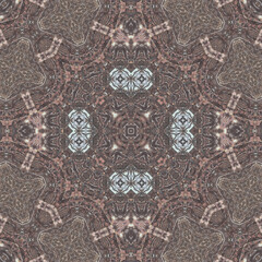 Seamless abstract symmetrical wonderful pattern. Kaleidoscope pattern texture