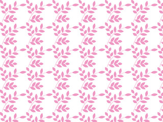 seamless pattern with pink flowers