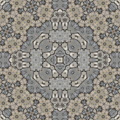 Seamless abstract symmetrical wonderful pattern. Kaleidoscope pattern texture