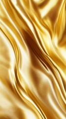 Golden Silk Waves: A captivating abstract pattern of lustrous golden silk, its delicate ripples and folds create a mesmerizing play of light and shadow, evoking a sense of opulence and luxury.