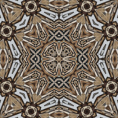 Seamless abstract symmetrical wonderful pattern. Kaleidoscope pattern texture
