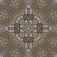 Seamless abstract symmetrical wonderful pattern. Kaleidoscope pattern texture