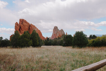 red rock mountains in Colorado USA