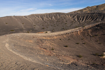 Ubehebe Crater Rim Trail at Death Valley National Park, California
