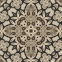 Seamless abstract symmetrical wonderful pattern. Kaleidoscope pattern texture