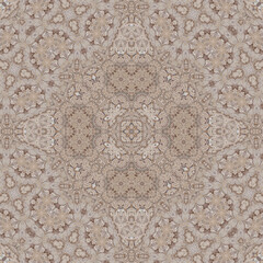 Seamless abstract symmetrical wonderful pattern. Kaleidoscope pattern texture