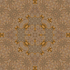 Seamless abstract symmetrical wonderful pattern. Kaleidoscope pattern texture