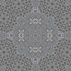 Seamless abstract symmetrical wonderful pattern. Kaleidoscope pattern texture