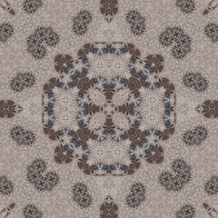 Seamless abstract symmetrical wonderful pattern. Kaleidoscope pattern texture