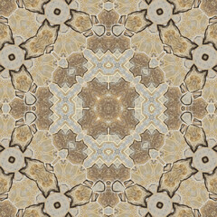 Seamless abstract symmetrical wonderful pattern. Kaleidoscope pattern texture