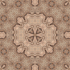 Seamless abstract symmetrical wonderful pattern. Kaleidoscope pattern texture