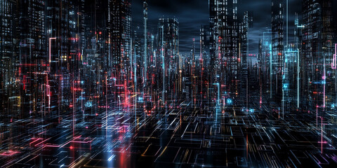 vibrant and futuristic image depicting the evolution of cryptocurrency through decentralized finance, blockchain technology, and Web3. The bright, neon-colored digital world highlights digital assets,