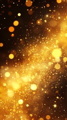 Obraz premium Golden Stardust Burst 