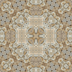 Seamless abstract symmetrical wonderful pattern. Kaleidoscope pattern texture