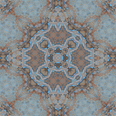 Seamless abstract symmetrical wonderful pattern. Kaleidoscope pattern texture