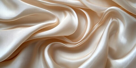 Obraz premium White Silk Background, Generative AI