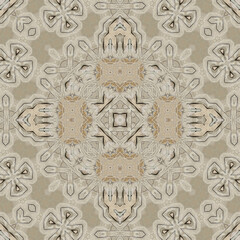 Seamless abstract symmetrical wonderful pattern. Kaleidoscope pattern texture
