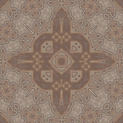 Seamless abstract symmetrical wonderful pattern. Kaleidoscope pattern texture