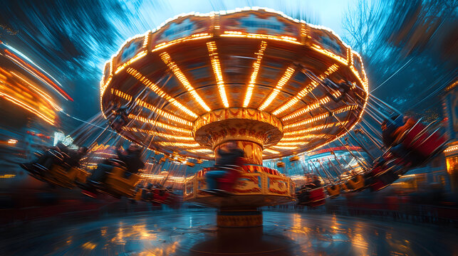 The Thrilling Experience of Forces at Work on a Whirling Amusement Ride