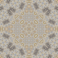 Seamless abstract symmetrical wonderful pattern. Kaleidoscope pattern texture
