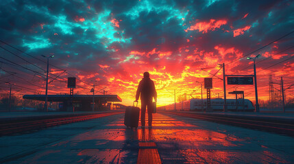 Fototapeta premium Journey of a Lifetime: Onward Bound