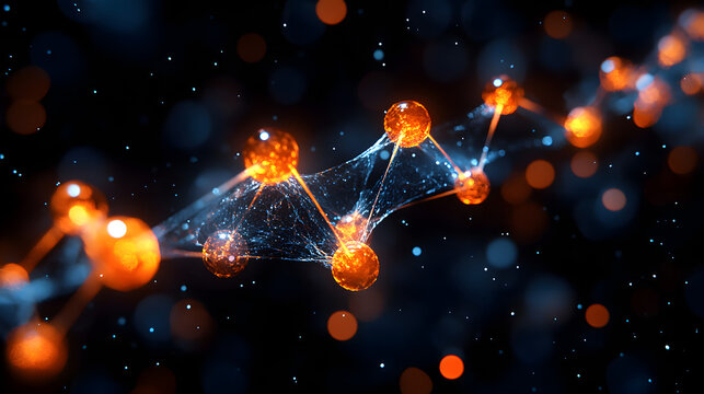 Detailed Scientific Illustration of 3D Potassium Chloride Crystal Structure with Unique Ionic Connections and Electrostatic Interactions