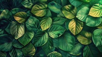 A close-up view of a plant featuring vibrant green leaves. This image can be used to add a touch of nature and freshness to any design or project