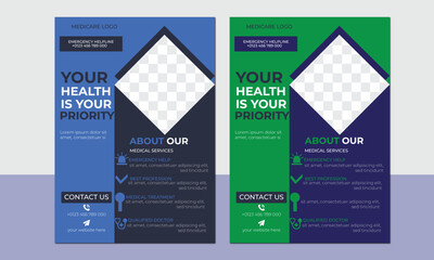 medical flyer design ,Medical poster template, Informative coronavirus flyer template, Blue healthcare brochure template, World health day poster template, Doctor Flyer design medical flyer template .