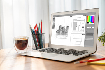 Architectural design modish software application for architect business and professional designer
