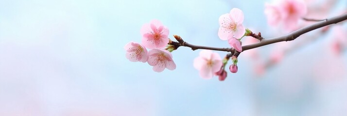 Obraz premium A pink flower with a blue background. The flower is the main focus of the image. The blue background creates a calming and serene atmosphere