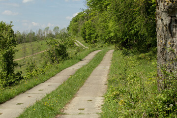 Naklejka premium The wall between the DDR and the FRG in Hessen. High quality photo